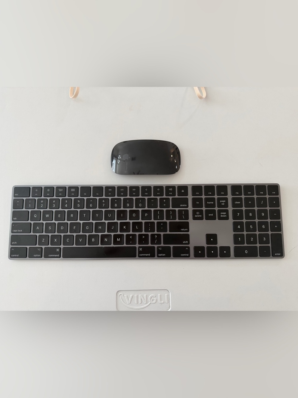 Apple Magic Mouse and Keyboard in Space Gray- $150 as set